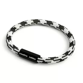   Creative Cables lámpakábel Karkötő matt fekete mágneses kapcsokkal és RP04 kábellel BRC-S-NRP04