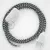 Creative Cables kapcsoló Lámpakábel, RP04 fehér-fekete kéttónusú rayon 1,80 m. Ki a kapcsoló CABBTO212