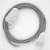 Creative Cables kapcsoló Lámpakábel, RL02 csillogó ezüst rayon 1,80 m. Ki a kapcsoló CABBTO453