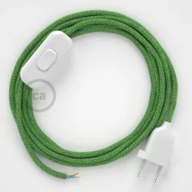   Creative Cables textil lámpakábel Lámpakábel, RX08 bronte pamut 1,80 m. Ki a kapcsoló és CABBTORX08
