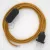 Creative Cables kapcsoló Lámpakábel, RM05 arany rayon 1,80 m. Ki a kapcsoló és CABNTO068