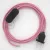 Creative Cables textil lámpakábel Lámpakábel, RZ08 fukszia cikcakkos műselyem 1,80 m. Ki a kapcsoló CABNTO106