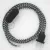 Creative Cables kapcsoló Lámpakábel, RP04 fehér-fekete kéttónusú rayon 1,80 m. Ki a kapcsoló CABNTO212