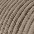 Creative Cables textil lámpakábel Lámpa vezetéke galambszürke pamut kábellel, 1,80 m CABNTORC43
