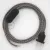 Creative Cables textil lámpakábel Lámpakábel, RD64 antracit gyémánt pamut és természetes lenvászon 1,80 m. CABNTORD64