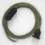 Creative Cables textil lámpakábel Lámpakábel, RD72 kakukkfű zöld csíkos pamut és természetes lenvászon 1,80 CABNTORD72