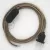 Creative Cables textil lámpakábel Lámpakábel, RS82 barna pamut és természetes lenvászon 1,80 m. Ki CABNTORS82