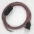 Creative Cables textil lámpakábel Lámpakábel, RS83 piros pamut és természetes lenvászon 1,80 m. Ki CABNTORS83