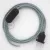 Creative Cables textil lámpakábel Lámpakábel, RT14 Stracciatella műselyem 1,80 m. Ki a kapcsoló és CABNTORT14