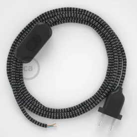   Creative Cables kapcsoló Lámpakábel, RT41 csillagok rayon 1,80 m. Ki a kapcsoló és CABNTORT41