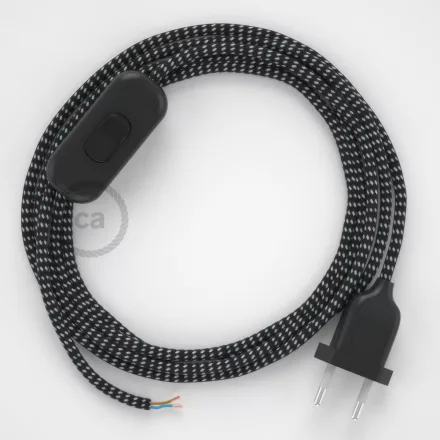 Creative Cables kapcsoló Lámpakábel, RT41 csillagok rayon 1,80 m. Ki a kapcsoló és CABNTORT41