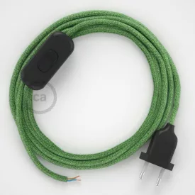   Creative Cables textil lámpakábel Lámpakábel, RX08 Bronte pamut 1,80 m. Ki a kapcsoló és CABNTORX08