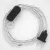Creative Cables textil lámpakábel Lámpakábel, TC01 fehér pamut 1,80 m. Ki a kapcsoló és CABNTOTC01