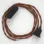 Creative Cables textil lámpakábel Lámpakábel, TC23 őz pamut 1,80 m. Ki a kapcsoló és CABNTOTC23