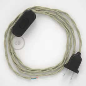  Creative Cables textil lámpakábel Lámpakábel, TC43 galamb pamut 1,80 m. Ki a kapcsoló és CABNTOTC43