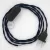 Creative Cables textil lámpakábel Lámpakábel, TM20 sötétkék műselyem 1,80 m. Ki a kapcsoló és CABNTOTM20