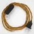 Creative Cables textil lámpakábel Lámpakábel, TM25 mustárselyem 1,80 m. Ki a kapcsoló és a CABNTOTM25