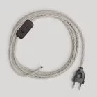 Creative Cables lámpakábel Lámpa vezetéke fehér fonott kábellel, 1,80 m CABNTOTN01