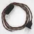 Creative Cables kapcsoló Lámpakábel, TZ22 fekete és whisky rayon 1,80 m. Ki a CABNTOTZ22
