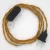 Creative Cables kapcsoló Lámpakábel, TM05 arany rayon 1,80 m. Ki a kapcsoló és CABNTRORO