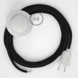   Creative Cables textil lámpakábel Lámpakábel, RC04 fekete pamut 3 m. Válassza ki a kapcsoló CABPBTORC04