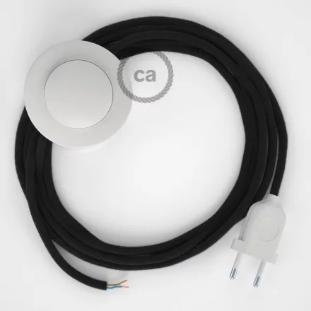 Creative Cables textil lámpakábel Lámpakábel, RC04 fekete pamut 3 m. Válassza ki a kapcsoló CABPBTORC04