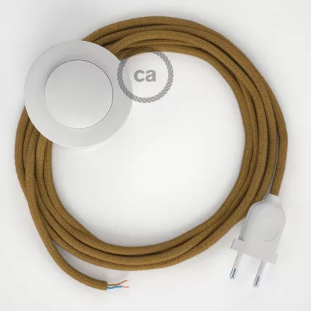 Creative Cables kapcsoló Bekötési Talapzat, RC31 arany méz pamut 3 m. Ki a CABPBTORC31