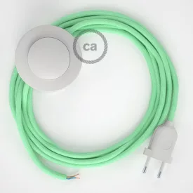   Creative Cables textil lámpakábel Vezetékelés Talapzat, RC34 tej és menta pamut 3 m. Ki CABPBTORC34