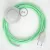 Creative Cables textil lámpakábel Vezetékelés Talapzat, RC34 tej és menta pamut 3 m. Ki CABPBTORC34