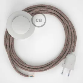   Creative Cables textil lámpakábel Vezetékelés Talapzat, RD61 Ancient rózsaszín gyémánt pamut és természetes lenvászon CABPBTORD61