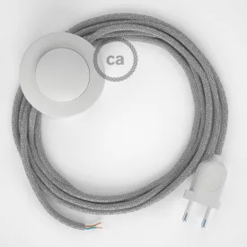   Creative Cables kapcsoló Bekötési talapzat, RL02 csillogó ezüst műselyem 3 m. Válassza ki CABPBTORL02