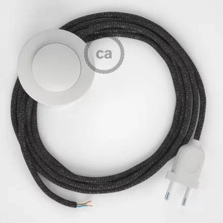 Creative Cables kapcsoló Bekötési Talapzat, RL03 csillogó szürke műselyem 3 m. Válassza ki CABPBTORL03