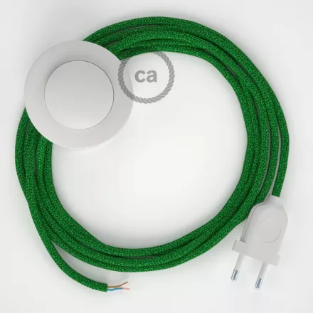 Creative Cables kapcsoló Bekötési Talapzat, RL06 csillogó zöld műselyem 3 m. Válassza ki CABPBTORL06