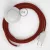 Creative Cables kapcsoló Bekötési Talapzat, RL09 csillogó piros műselyem 3 m. Válassza ki CABPBTORL09