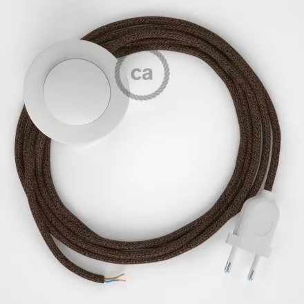 Creative Cables kapcsoló Bekötési Talapzat, RL13 csillogó barna műselyem 3 m. Válassza ki CABPBTORL13