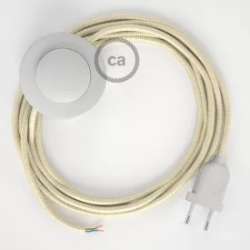   Creative Cables kapcsoló Bekötés Talapzat, RM00 elefántcsont műselyem 3 m. Ki a kapcsoló CABPBTORM00