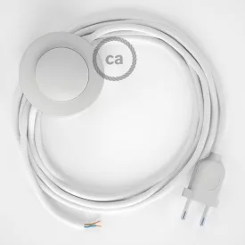   Creative Cables kapcsoló Bekötés Talapzat, RM01 fehér műselyem 3 m. Ki a kapcsoló CABPBTORM01