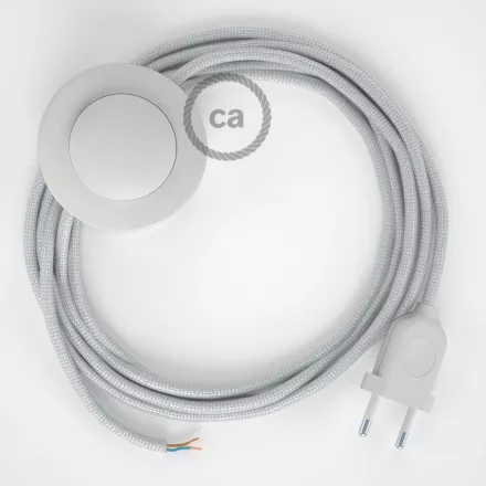 Creative Cables kapcsoló Bekötési talapzat, RM02 ezüst műselyem 3 m. Válassza ki a CABPBTORM02