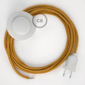  Creative Cables kapcsoló Bekötési Talapzat, RM05 arany műselyem 3 m. Ki a kapcsoló CABPBTORM05