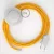 Creative Cables kapcsoló Bekötési talapzat, RM10 sárga műselyem 3 m. Válassza ki a CABPBTORM10