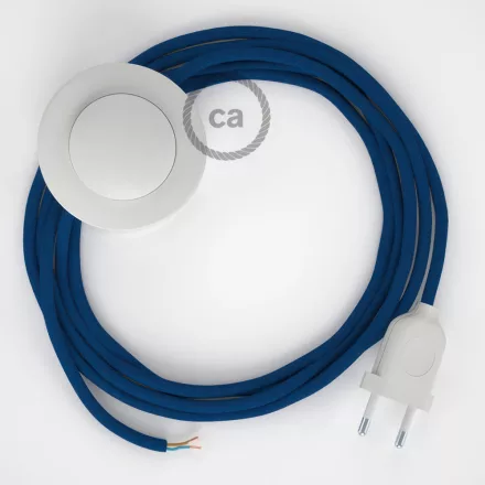 Creative Cables kapcsoló Bekötés Talapzat, RM12 kék rayon 3 m. Ki a kapcsoló CABPBTORM12
