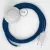 Creative Cables kapcsoló Bekötés Talapzat, RM12 kék rayon 3 m. Ki a kapcsoló CABPBTORM12