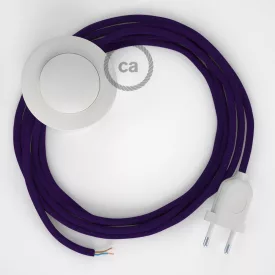   Creative Cables kapcsoló Bekötés Talapzat, RM14 lila műselyem 3 m. Ki a kapcsoló CABPBTORM14