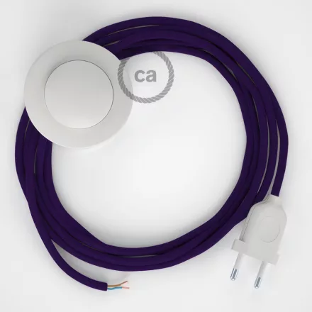 Creative Cables kapcsoló Bekötés Talapzat, RM14 lila műselyem 3 m. Ki a kapcsoló CABPBTORM14