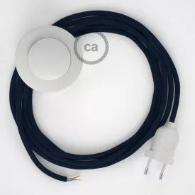   Creative Cables kapcsoló Bekötés Talapzat, RM20 sötét kék rayon 3 m. Ki a CABPBTORM20