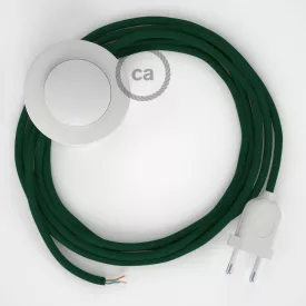   Creative Cables kapcsoló Bekötés Talapzat, RM21 sötét zöld rayon 3 m. Ki a CABPBTORM21