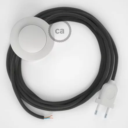 Creative Cables kapcsoló Bekötés Talapzat, RM26 sötét szürke rayon 3 m. Ki a CABPBTORM26