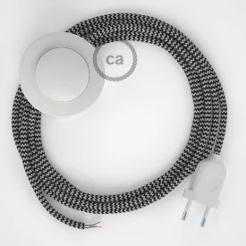   Creative Cables kapcsoló Bekötési talapzat, RZ04 Fekete ZigZag Rayon 3 m. Válassza ki CABPBTORZ04