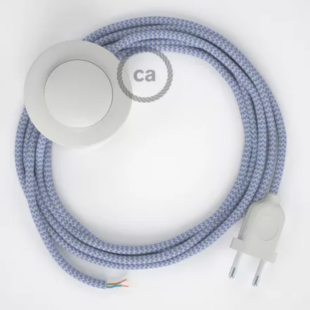 Creative Cables kapcsoló Bekötési talapzat, RZ07 Lila ZigZag Rayon 3 m. Válassza ki CABPBTORZ07