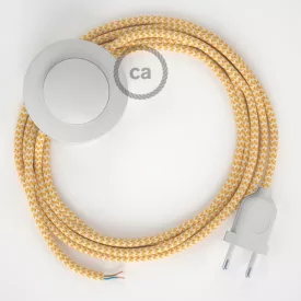   Creative Cables kapcsoló Bekötési talapzat, RZ10 Sárga ZigZag Rayon 3 m. Válassza ki CABPBTORZ10